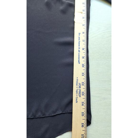 TOP/BLOUSE-INC INT'L CONCEPTS-Black-Sheer-Back Zipper-Open Flowing Sleeves-SZ 16 - Picture 15 of 16